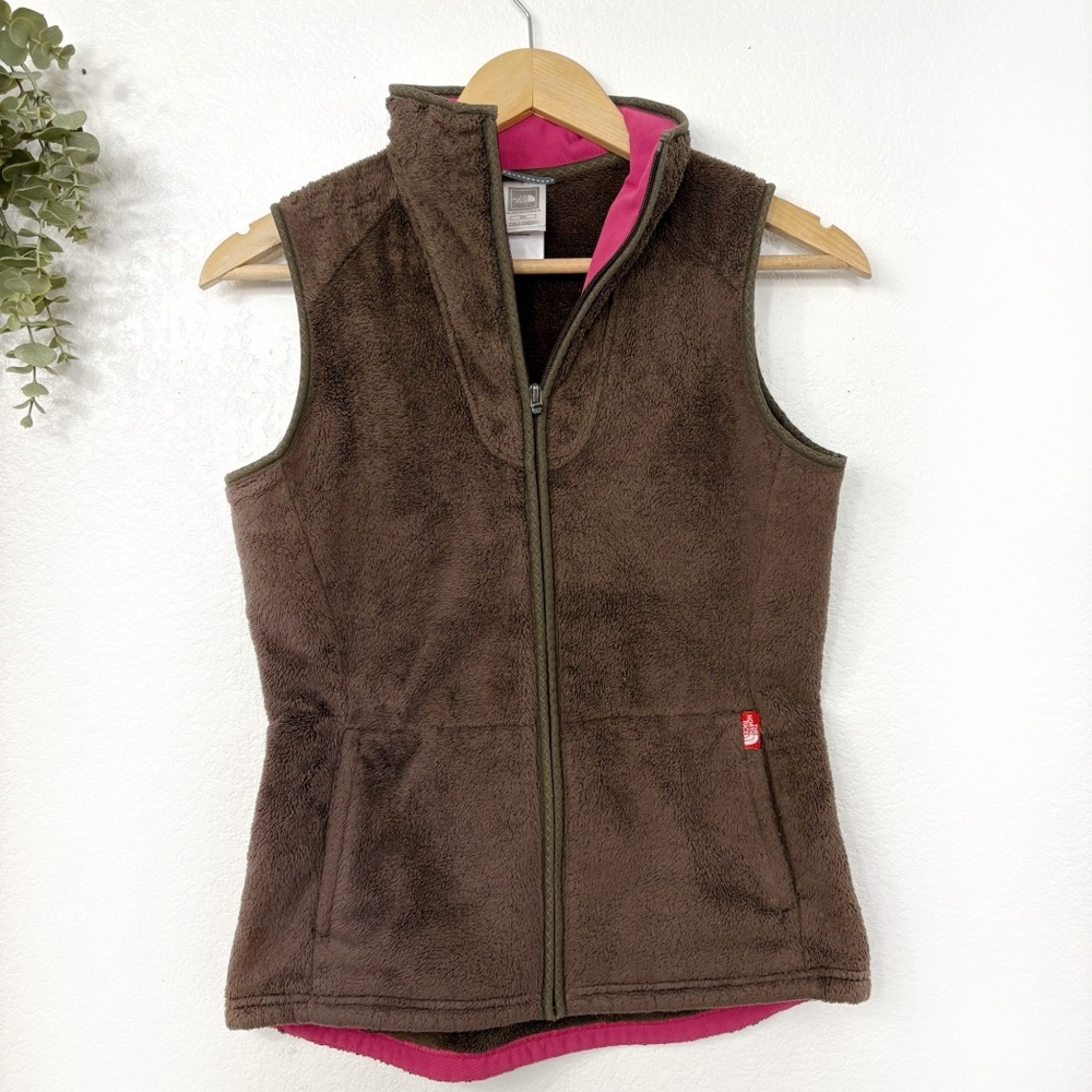 THE NORTH FACE • Women's Brown Fleece Fuzzy vest